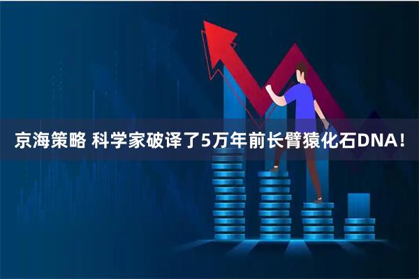 京海策略 科学家破译了5万年前长臂猿化石DNA！
